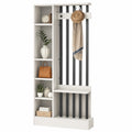 Stilvoller Raumteiler mit Regal, freistehend von Boden bis Decke, ideal für Home Office und Wohnzimmer