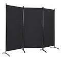 FANTASK 4-teiliger faltbarer Raumteiler aus Metall und Polyester, 260 x 183 cm