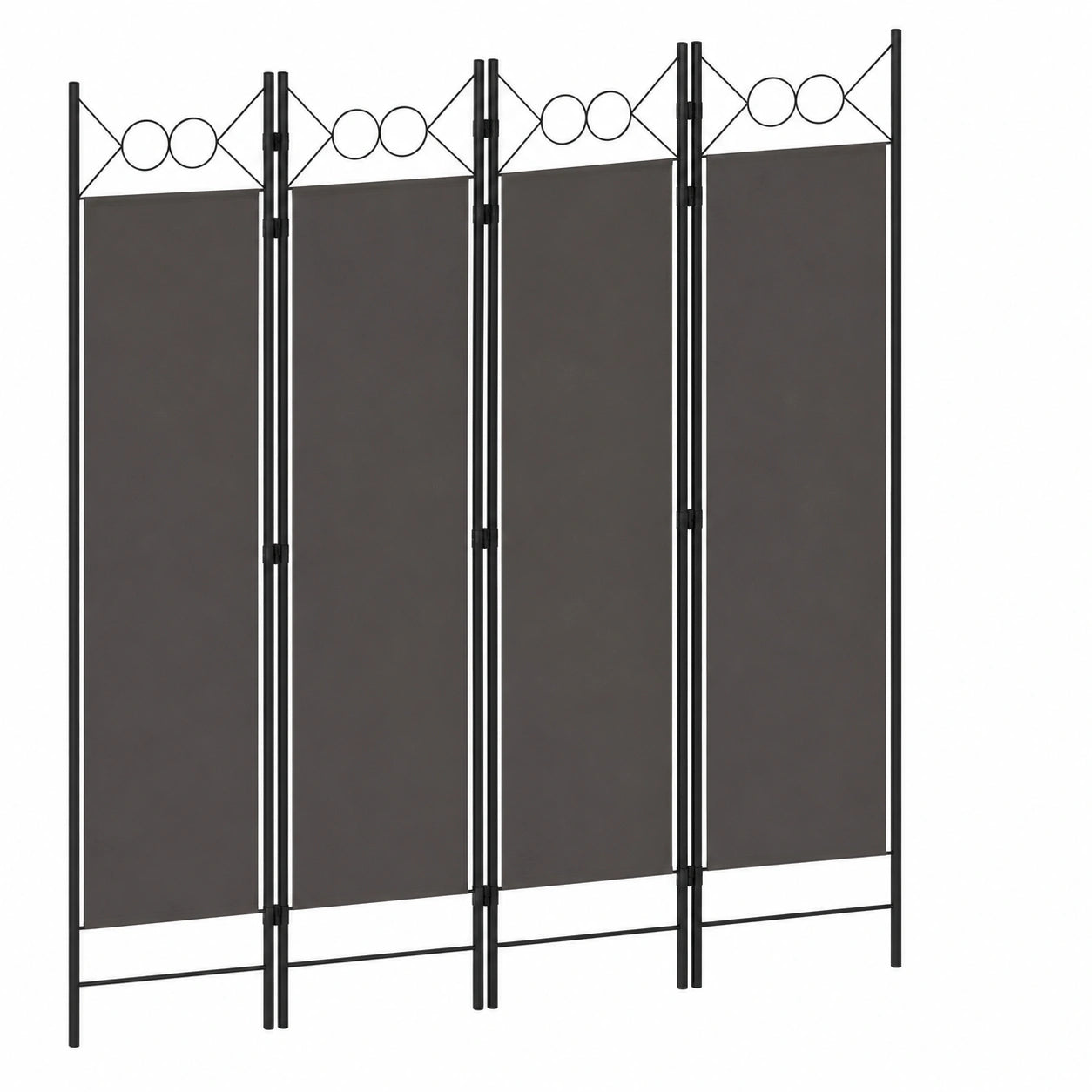 Myheimly Raumteiler Anthrazit 200x180 cm Faltbar Spanische Wand Sichtschutz