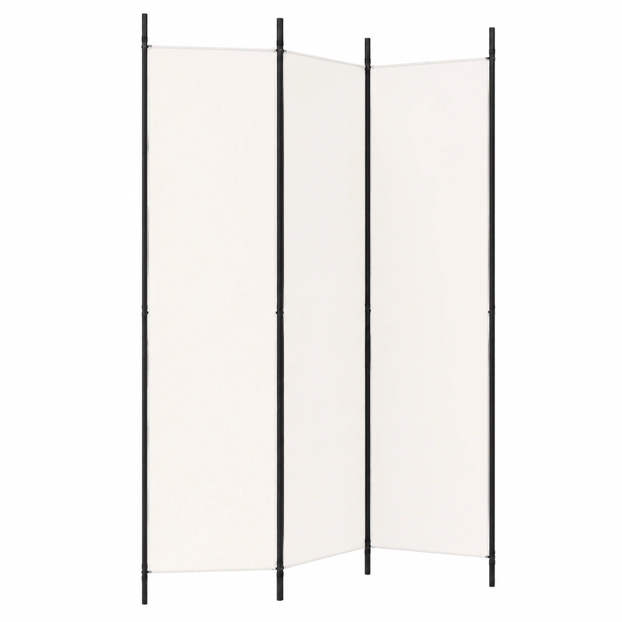 Dekorativer Raumteiler Weiß 200x220 cm - Sichtschutz und Trennwand für Schlafzimmer