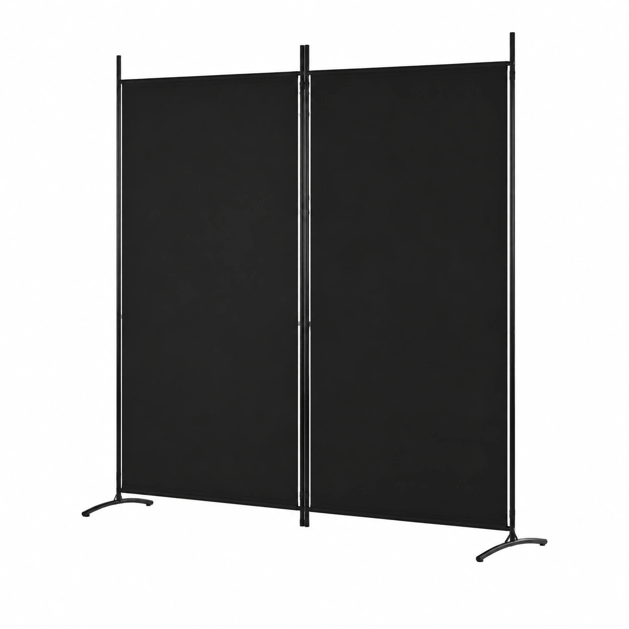 Moderner Paravent Raumteiler in Schwarz, 175x180 cm - Sichtschutz für Wohnzimmer und Schlafzimmer