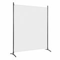 Faltbarer Paravent Raumtrenner 180x180 cm, Beige Sichtschutz für Innenbereiche