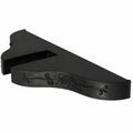 Baluue 2er Set Klappbare Raumteilerhalter Schwarz PVC Stabil für Büro und Zuhause