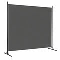 Flexibler Raumteiler Paravent 180x180cm in Dunkelgrau für Büros