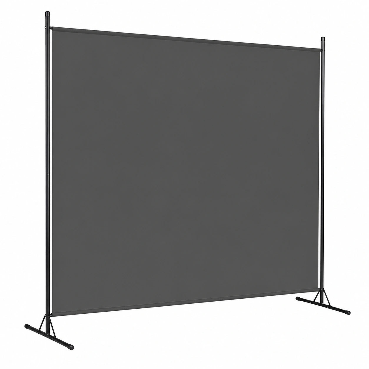 Flexibler Raumteiler Paravent 180x180cm in Dunkelgrau für Büros