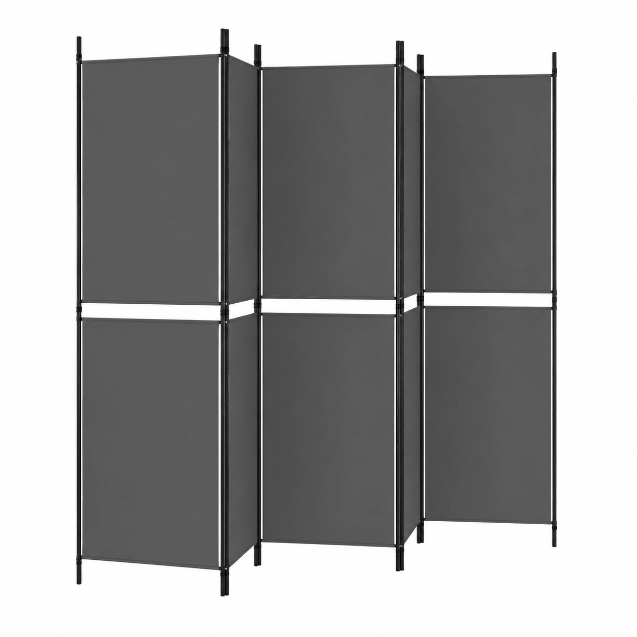 Moderner 5-teiliger Paravent in Anthrazit, 250x180 cm - Vielseitiger Raumtrenner und Sichtschutz für Wohn- und Schlafzimmer