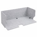 SAGIDAR Akustik-Trennwand Tischteiler, Faltbare Polyesterfaser-Schallwand, 60/80/100cm, Leicht und Tragbar, Freistehend für Büro und Wohnzimmer
