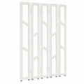 Hochwertiger 3-Panel-Raumteiler für Büro, Küche und Restaurant, individuell anpassbar, in Weiß, Höhe 1,8 m