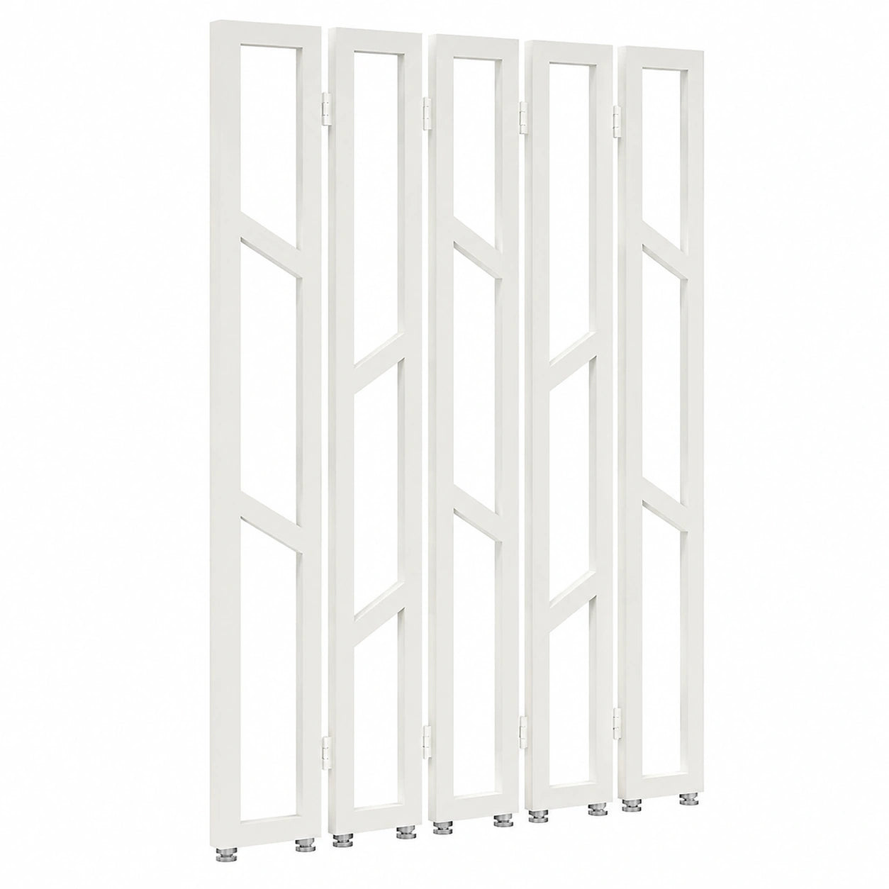 Hochwertiger 3-Panel-Raumteiler für Büro, Küche und Restaurant, individuell anpassbar, in Weiß, Höhe 1,8 m